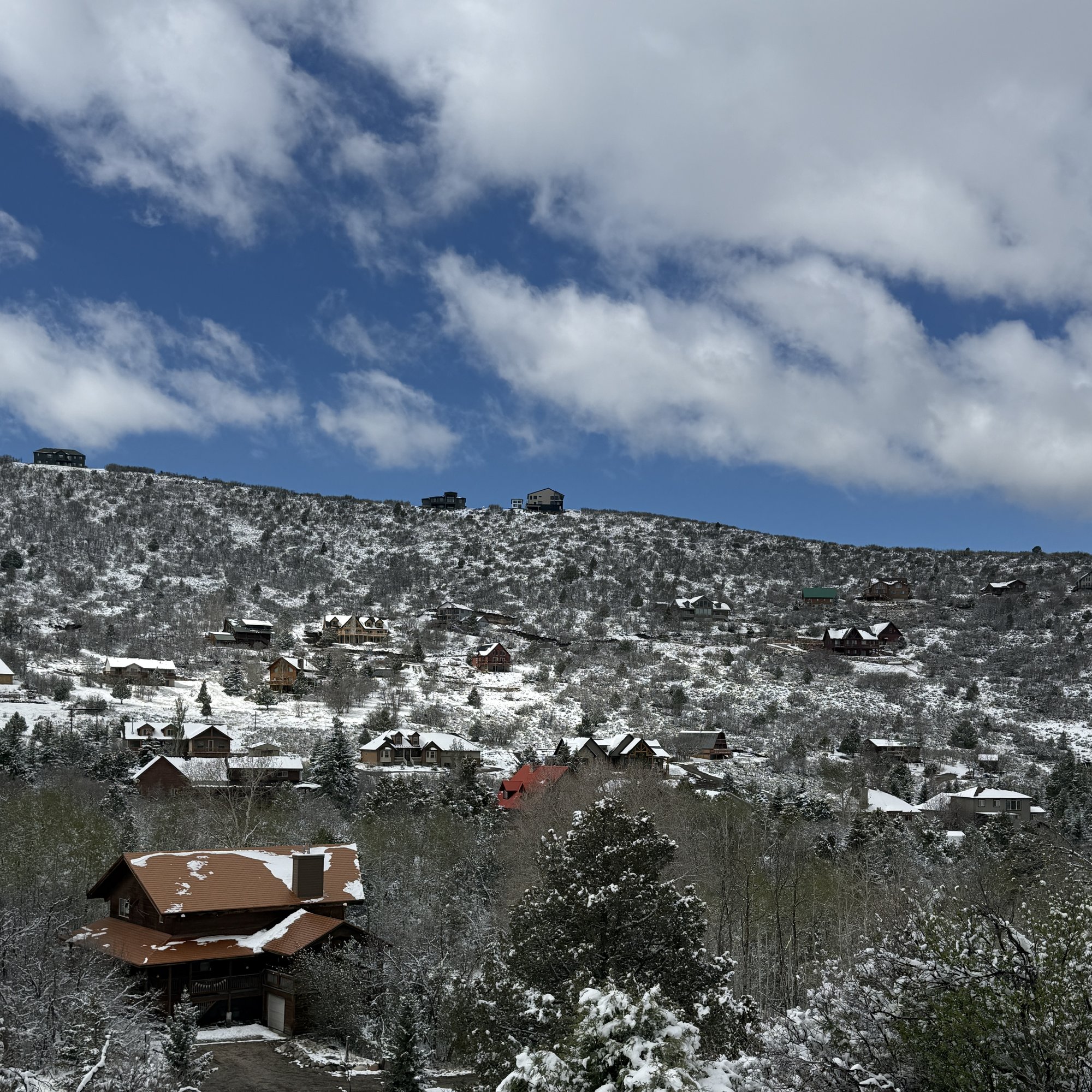 Timberlakes neighborhood east of Heber City with forested lots and mountain homes